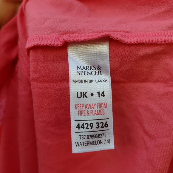 Marks & Spencer Pink Nightgown in Size Medium - Picture 5 of 9